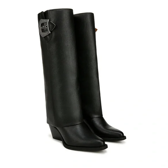 Zodiac Womens Rowena-Wings Zip Tall Western Boots Size 9 - Picture 2 of 6